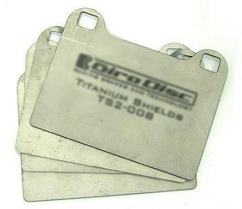 Mitsubishi Lancer Evolution 6, 7, 8, and 9 Rear Titanium Pad Shields by Girodisc (TS2-0961) - Modern Automotive Performance
