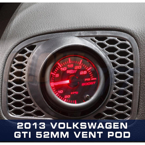 GlowShift Air Vent Gauge Pod | 2010-2013 Volkswagen Golf Mk6 (GS-AV1)