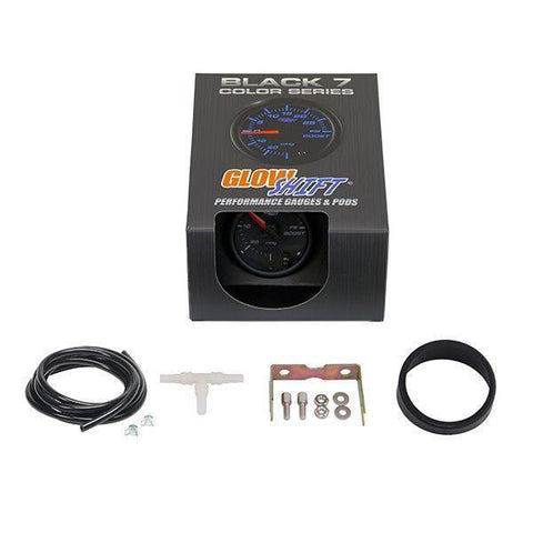 GlowShift Black 7 Color 15 PSI Boost/Vacuum Gauge (GS-C701_15)