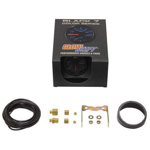 GlowShift Black 7 Color 60 PSI Boost Gauge (GS-C701_60)