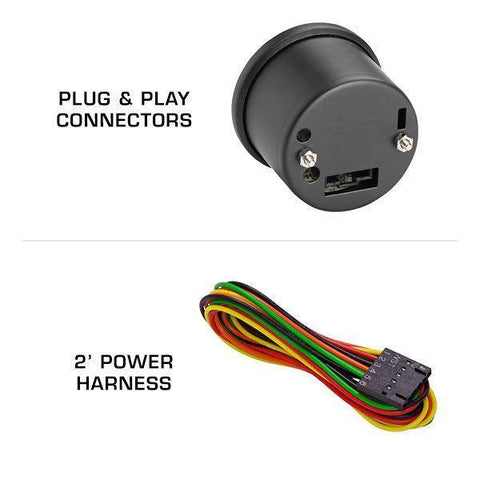 GlowShift Black 7-Color Fuel Level Gauge (GS-C715)