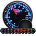 GlowShift Elite 10 Color Volt Gauge - Modern Automotive Performance
