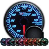 GlowShift Elite 10 Color Water Temperature Gauge - Modern Automotive Performance
