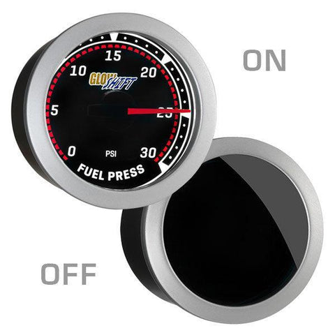 GlowShift Tinted 30PSI Fuel Pressure Gauge (GS-T11-30)