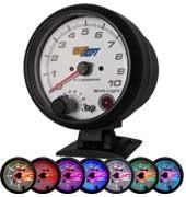 GlowShift White 7 Color 3-3/4in Tachometer and Shift Light - Modern Automotive Performance
