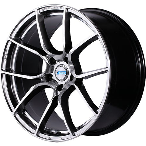 Gram Lights 57ANA Shining Silver w/Diamond Cut Machined Spoke Faces & Outer Lip Flange 19x9.5 | 5x114.3 (WGAA418ESA)