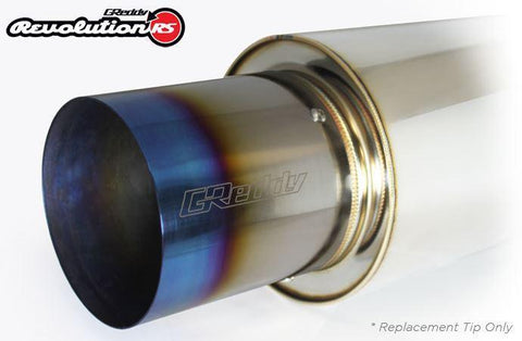 GReddy Revolution RS Titanium Exhaust Tip - 105mm Diameter/120mm Length (11001148)