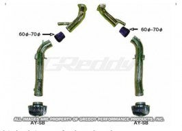 GReddy Long Type Piping 60-70mm Suction Kit | 2009-2021 Nissan GTR  (12020906)