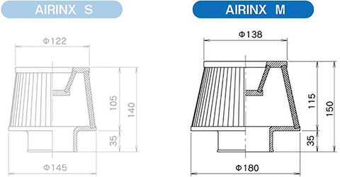 GReddy AIRINX Filter 70mm (12500631)