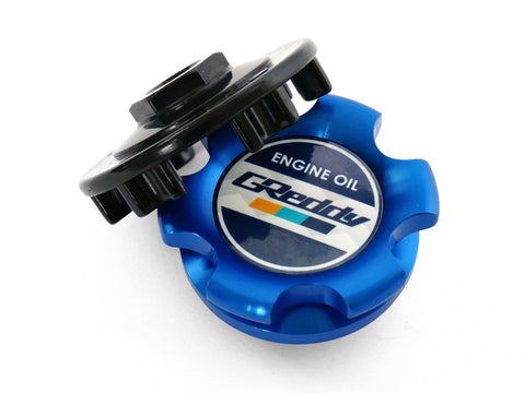 GReddy Type-B Oil Filler Cap M32-P3.5 - Blue | Multiple Nissan/Honda Fitments  (13901502)