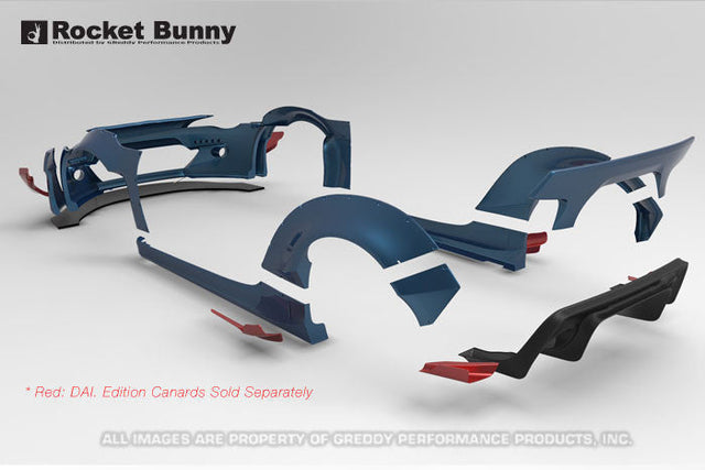 GReddy Rocket Bunny V2 Front Fender Canards | 2009-2021 Nissan GTR (17020638) main image 1
