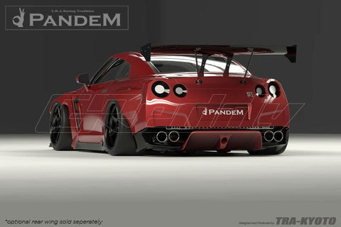 GReddy Version 2 Pandem X Rocket Bunny Rear Under Diffuser | 2009-2021 Nissan GTR  (17020611)