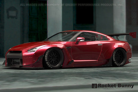 GReddy Rocket Bunny V2 Front Canards  | 2009-2021 Nissan GTR  (17020636)