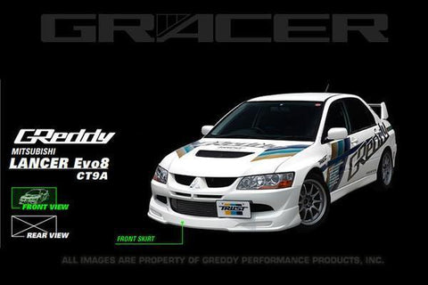 GReddy GRacer Front Lip Spoiler | 2003-2005 Mitsubishi Evo VIII (17030013)