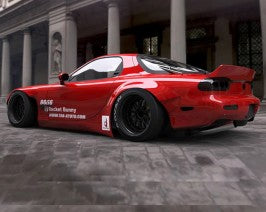 GReddy Rocket Bunny Full Rear Diffuser Kit Ver. 2 FRP Only | 1993-1995 Mazda RX-7  (17040208)