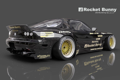GReddy X Rocket Bunny V2 Rear Over-Fenders | 1993-1995 Mazda RX-7  (17040215)