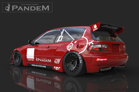 GReddy X Rocket Bunny Rear Fenders | 1992-1995 Honda Civic  (17050115)