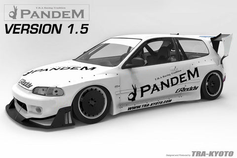 GReddy Pandem Rocket Bunny Full Wide-Body Aero Kit V1.5 | 1992-1998 Honda Civic  (17050120)