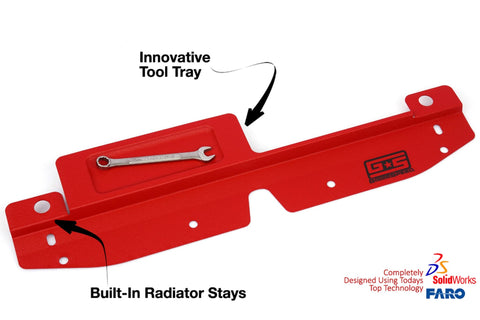GrimmSpeed Radiator Shroud w/ Integrated Tool Tray | 2008-2014 Subaru WRX/STI/Impreza