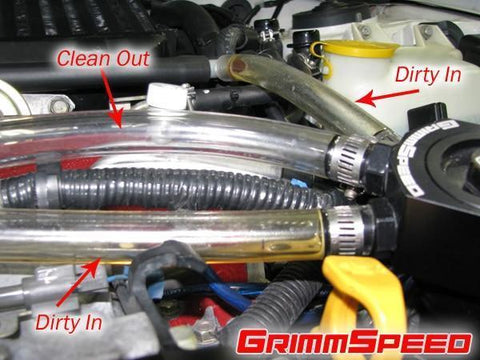Grimmspeed Air/Oil Separator | 2002-2014 Subaru WRX and 2004-2021 Subaru WRX STI (078006/16)