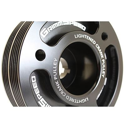 Grimmspeed Lightweight Crank Pulleys | 2002-2014 Subaru WRX and 2004-2021 Subaru WRX STI (095015)