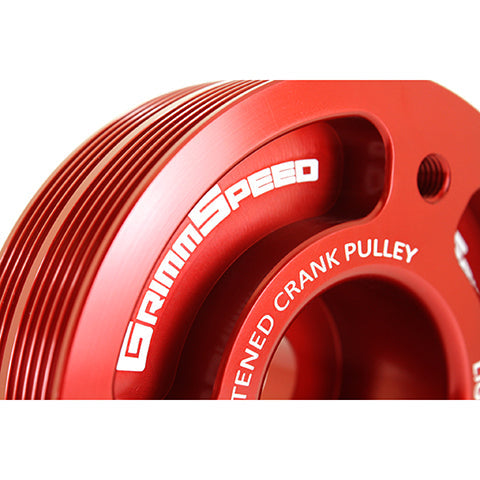 Grimmspeed Lightweight Crank Pulleys | 2002-2014 Subaru WRX and 2004-2021 Subaru WRX STI (095015)