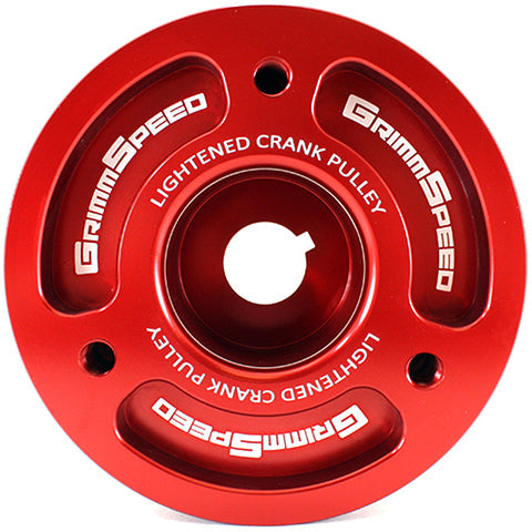 Grimmspeed Lightweight Crank Pulleys | 2002-2014 Subaru WRX and 2004-2021 Subaru WRX STI (095015)