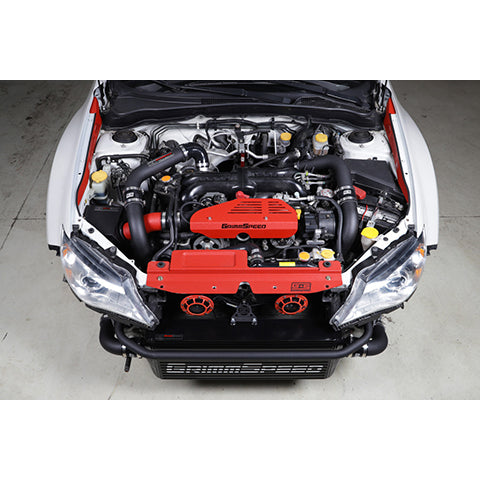 GrimmSpeed Front Mount Black Core Intercooler Kit | 2008-2014 Subaru WRX (90251)