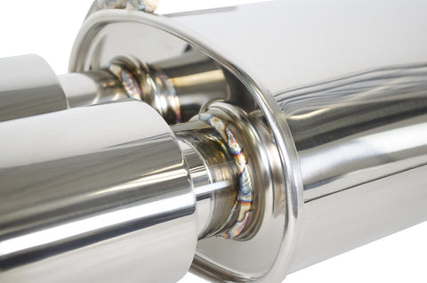 GrimmSpeed Resonated Cat-Back w/ Dual Mufflers | 2011-2018 Subaru WRX/STi Sedan (070033)