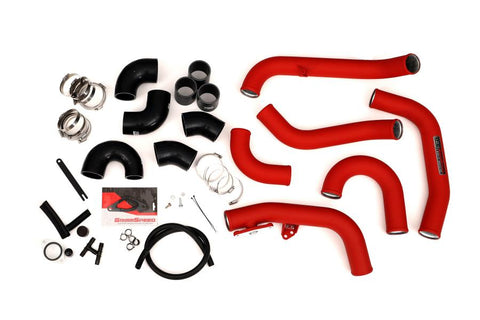 GrimmSpeed Front Mount Intercooler System Kit w/ Red Piping | 2015-2021 Subaru STI (090236)