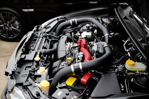 GrimmSpeed Front Mount Intercooler System Kit w/ Black Piping | 2015-2021 Subaru STI (090237)