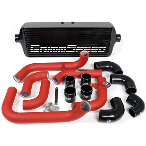 GrimmSpeed Front Mount Black Core Intercooler Kit | 2008-2014 Subaru WRX (90251)