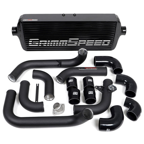 GrimmSpeed Front Mount Black Core Intercooler Kit | 2008-2014 Subaru WRX (90251)