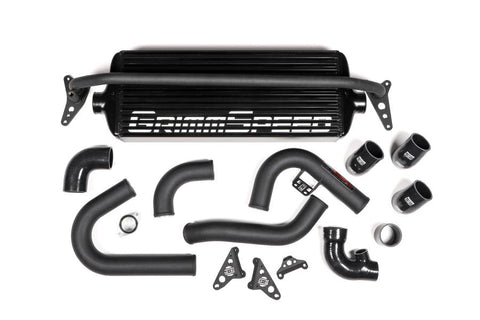GrimmSpeed Black Core/Pipe Front Mount Intercooler Kit | 2015-2021 Subaru STI (090257)