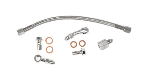 GrimmSpeed Turbocharger Oil Feed Line Kit | 2002-2014 Subaru WRX/FXT/LGT with Aftermarket Turbos (123000)