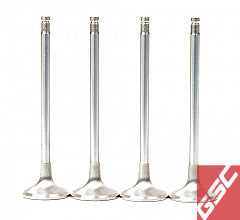 GSC P-D  Chrome Alloy Exhaust Valve 28mm Head - 6mm Stem - Set of 8 | 1989-1991 Honda CRX SiR, and 1992-2001 Acura Integra GS-R  (2039-8)
