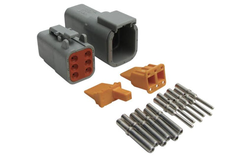 Haltech Plug and -Pins Only - Matching Set of Deutsch DTM-2 Connectors 7.5 Amp (HT-031012)