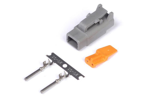 Haltech Plug and -Pins Only - Male Deutsch DTM-2 Connector 7.5 Amp (HT-031000)