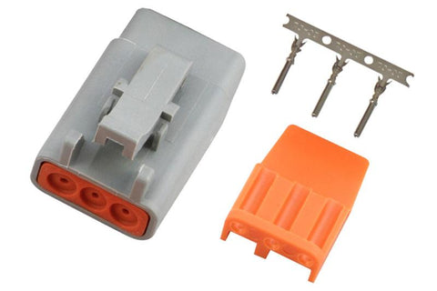 Haltech Plug and -Pins Only - Male Deutsch DTM-2 Connector 7.5 Amp (HT-031000)