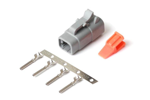 Haltech Plug and -Pins Only - Male Deutsch DTM-2 Connector 7.5 Amp (HT-031000)