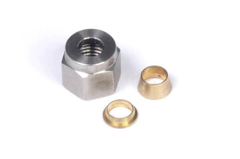 Haltech 1/4 Nut and Brass Ferrule Only (HT-010808)