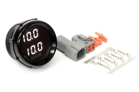 Haltech Wideband O2 Dual Channel Gauge Black Bezel with White LED Display (HT-012007)