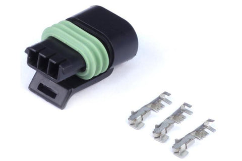 Haltech Plug and -Pins Only - Delphi 3 -Pin Single Row Flat Coil Connector (HT-030414)