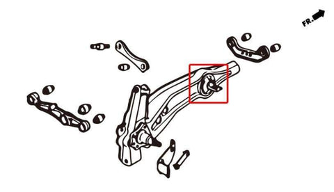 HardRace Rear Trailing Arm Bushings | Multiple Honda/Acura Fitments (6106)