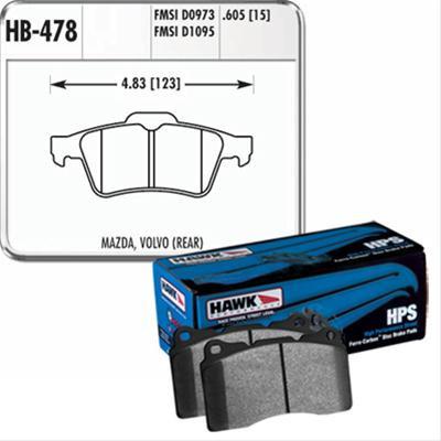 Hawk Performance HPS Brake Pads | Multiple Fitments (HB478F.605)