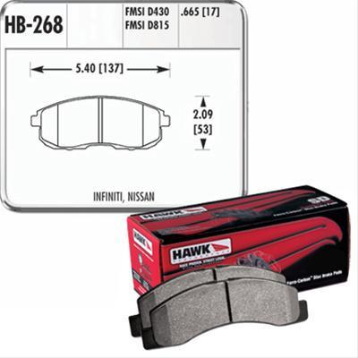 Hawk Performance HP Plus Brake Pads | Multiple Fitments (HB268N.665)