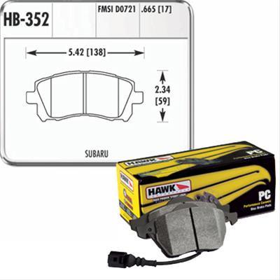 Hawk Performance Ceramic Brake Pads | Multiple Fitments (HB352Z.665)