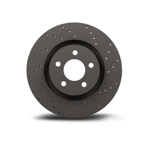 Hawk Talon Drilled & Slotted Rear Brake Rotor Set | 2006-2007 Mazda 6 MazdaSpeed (HTC4947)