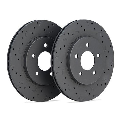 Hawk Talon Slotted Only Front Brake Rotor Set | 2009-2010 Subaru Forester XT (HTS4914)