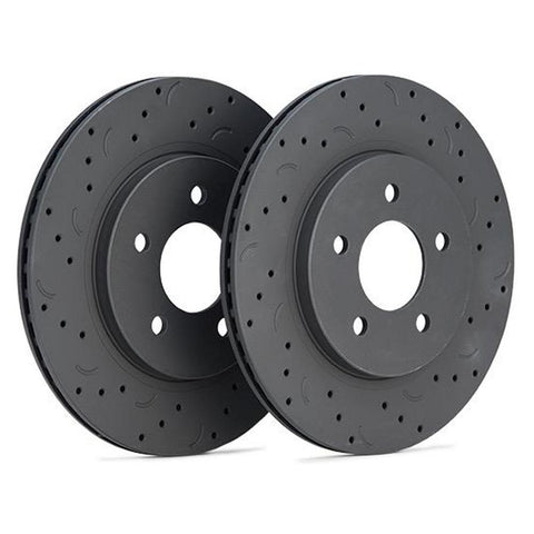 Hawk Talon Slotted Only Front Brake Rotor Set | 2010-2015 Hyundai Genesis (HTS5079)